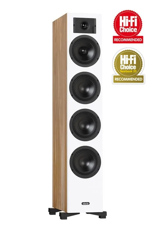 INDIANALINE DIVA6 Enceinte colonne 3 voies 30-160 Watts (Noir mat)
